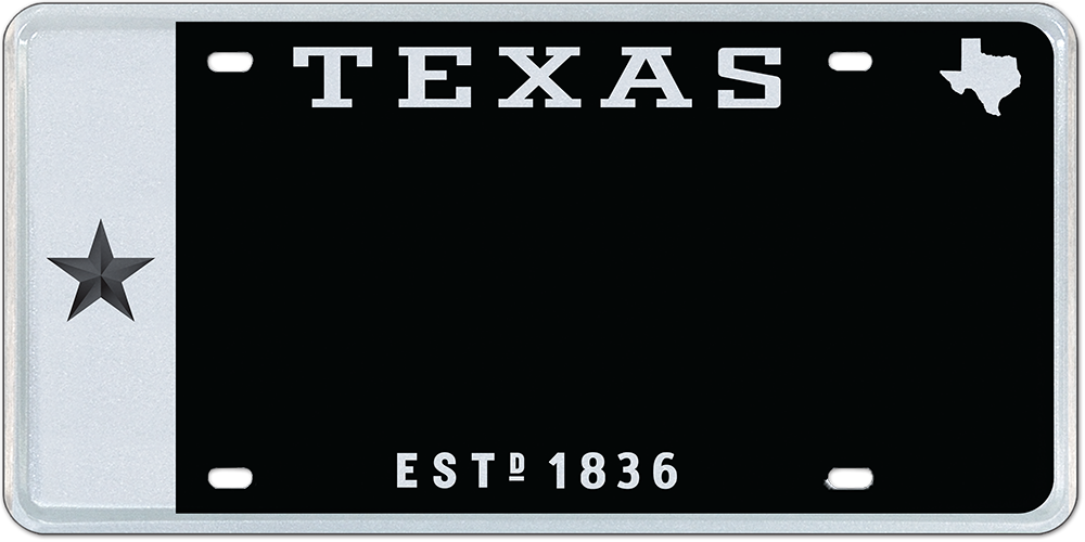 Texas 2012 License Plate Personalized Auto Car Custom VEHICLE OR MOPED