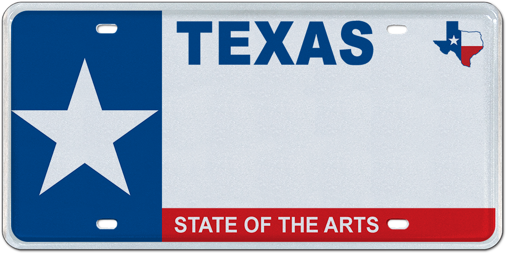 USA Texas San Antonio Schlüsselanhänger Blechschild License Plate Style 