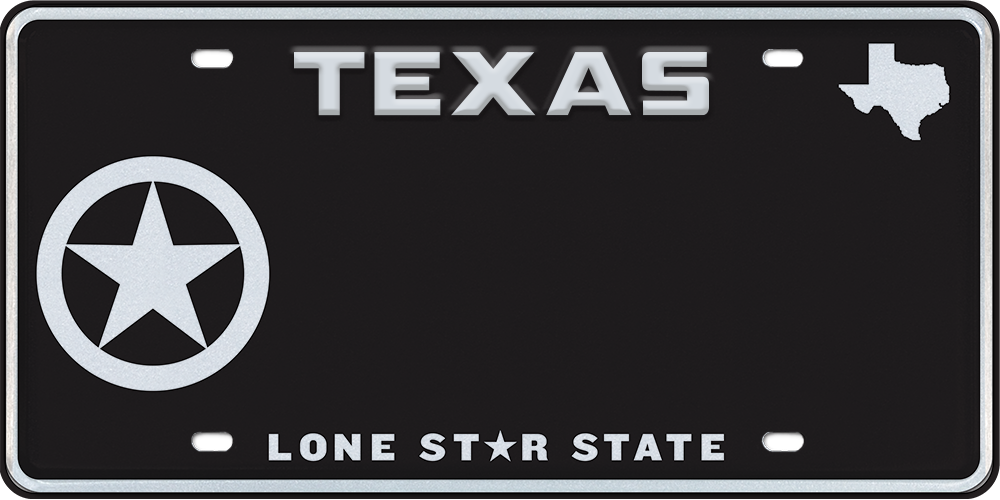 Lone Star Badge Black Premium Embossed (Pre-order)